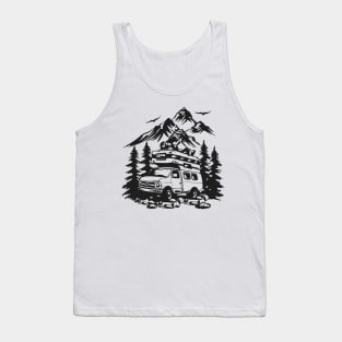 Camping Adventure - Wanderlust - Travel Lover Tank Top